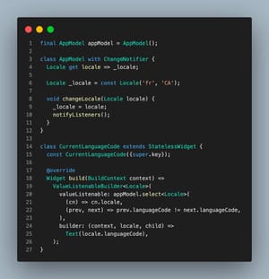 ChangeNotifier selector